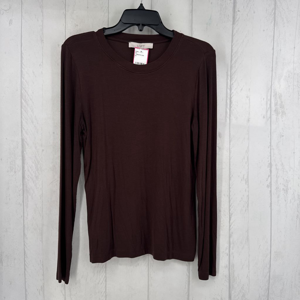L ribbed l/s tee