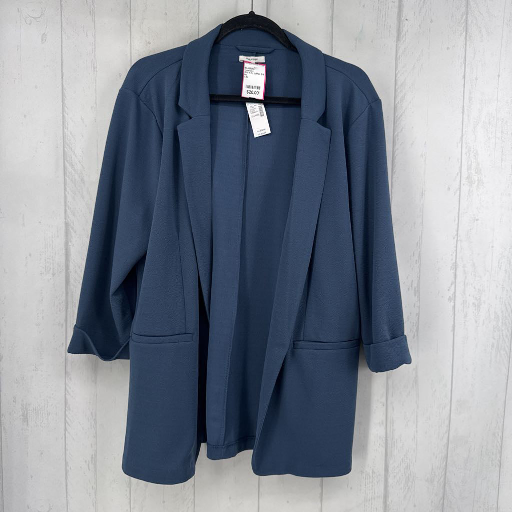 R30 XXL cuffed 3/4 slv blazer
