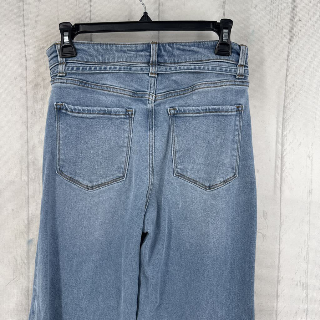 28 belted wide leg jean