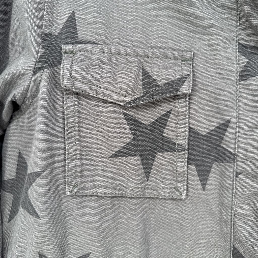 M star print utility jacket