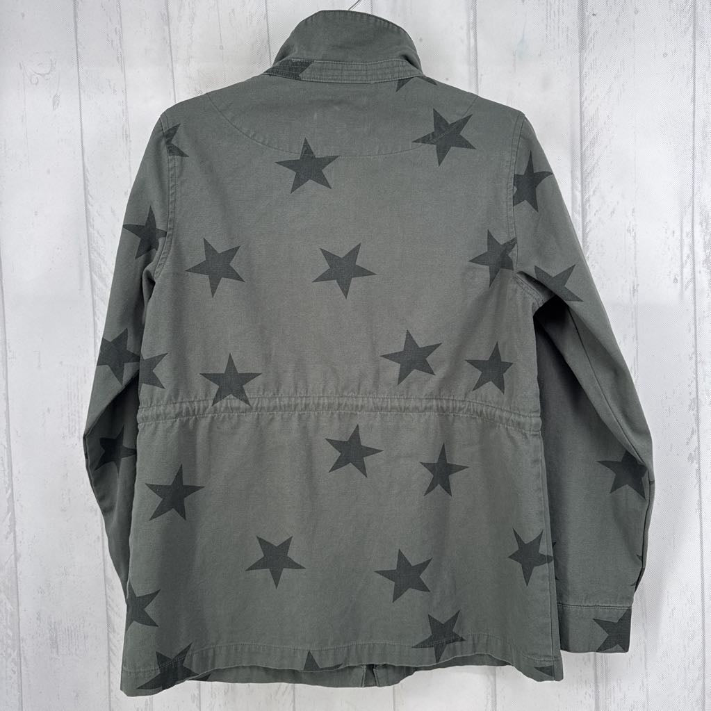 M star print utility jacket
