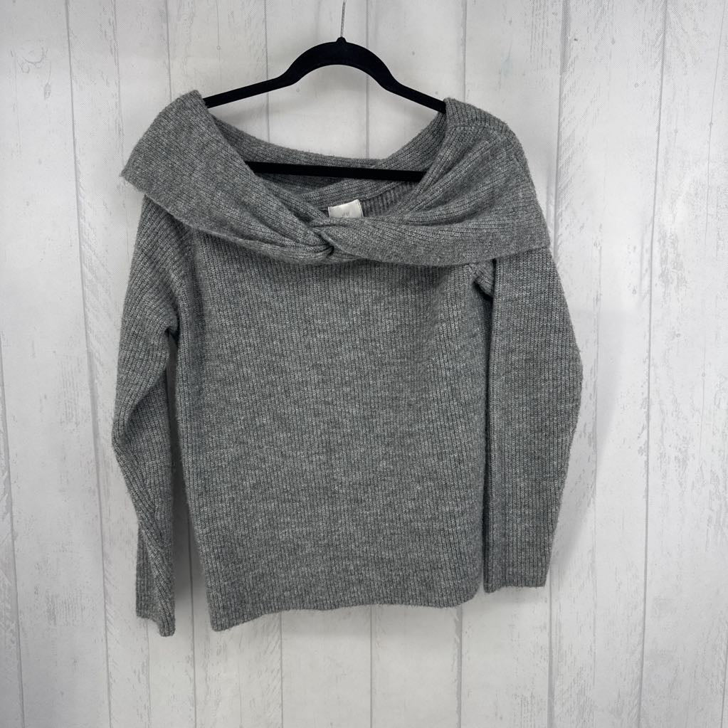 XL gathered off-the-shoulder sweater