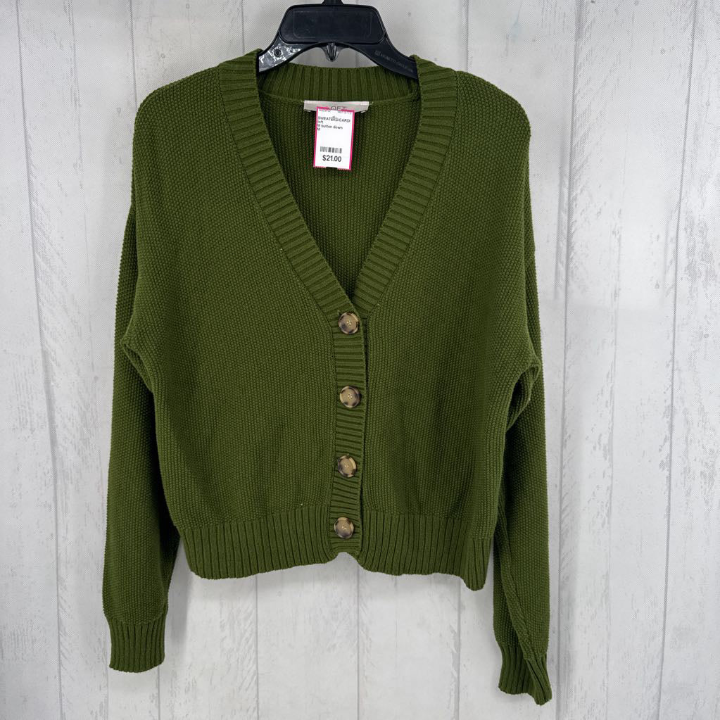 M button down cardi