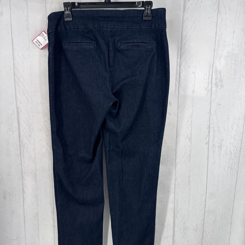 8 pull-on stretch denim trouser