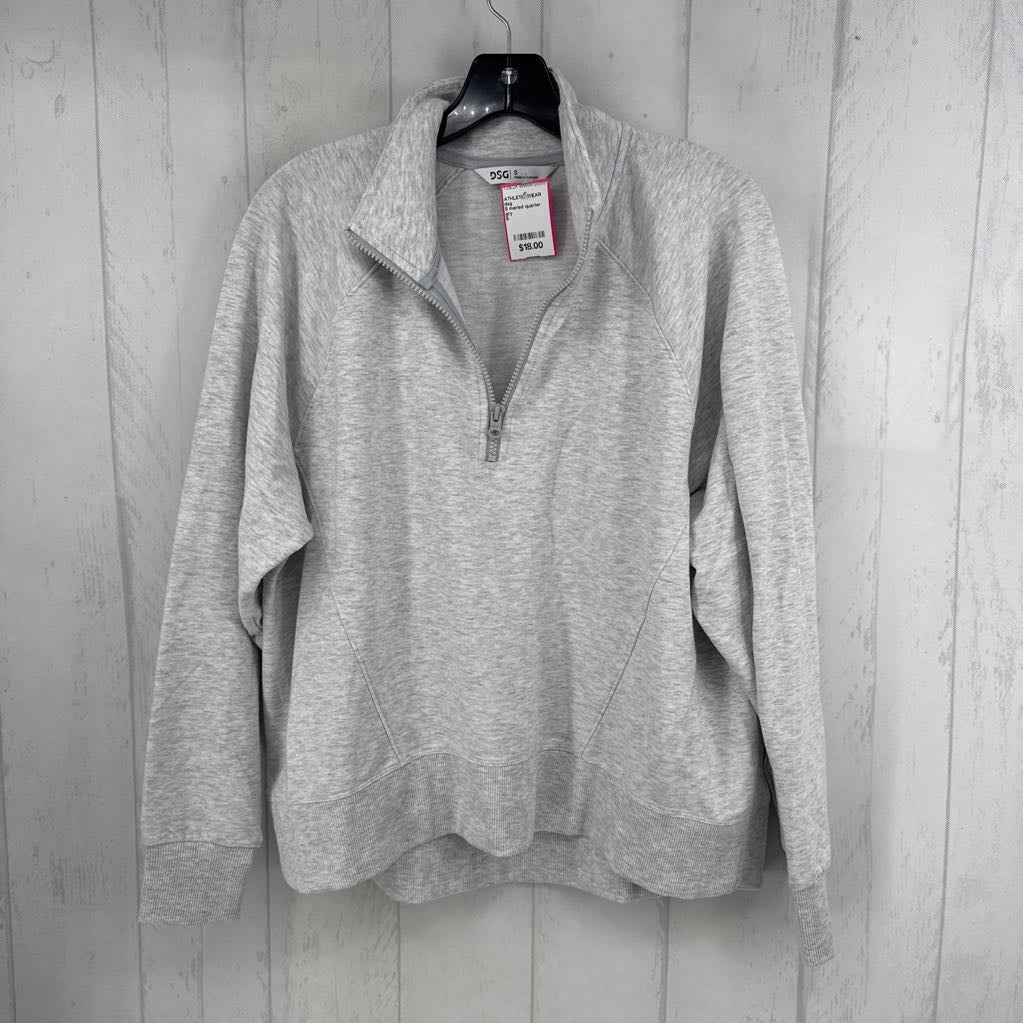 S marled quarter zip sweatshirt
