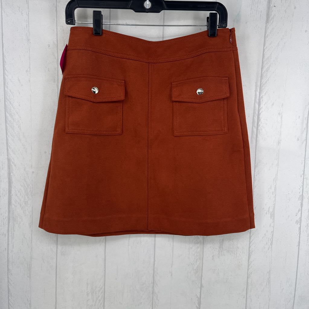 6 faux suede skirt