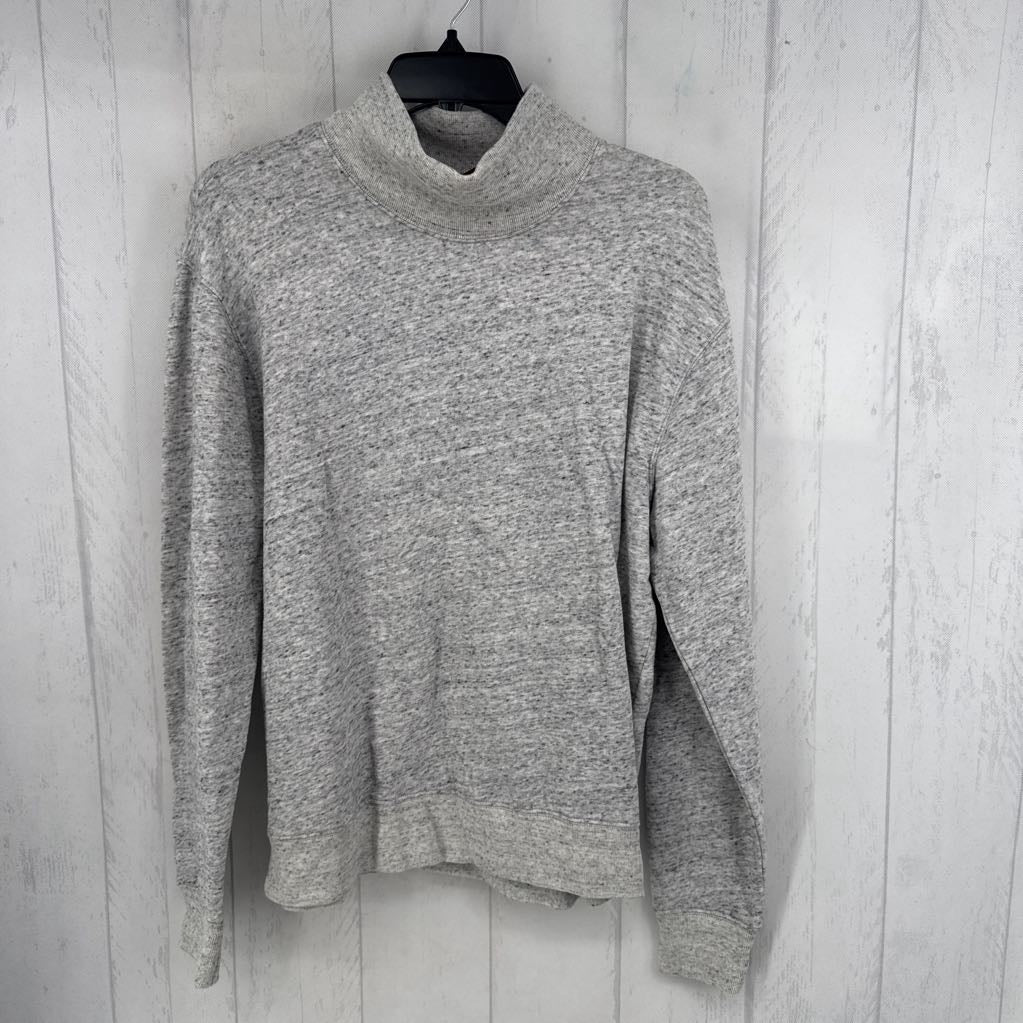 XS marled mockneck sweatshirt