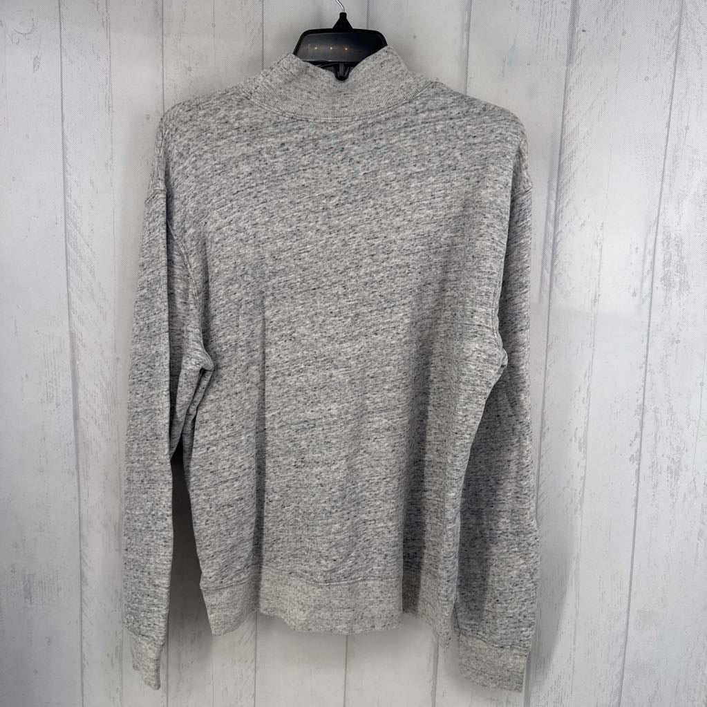 XS marled mockneck sweatshirt