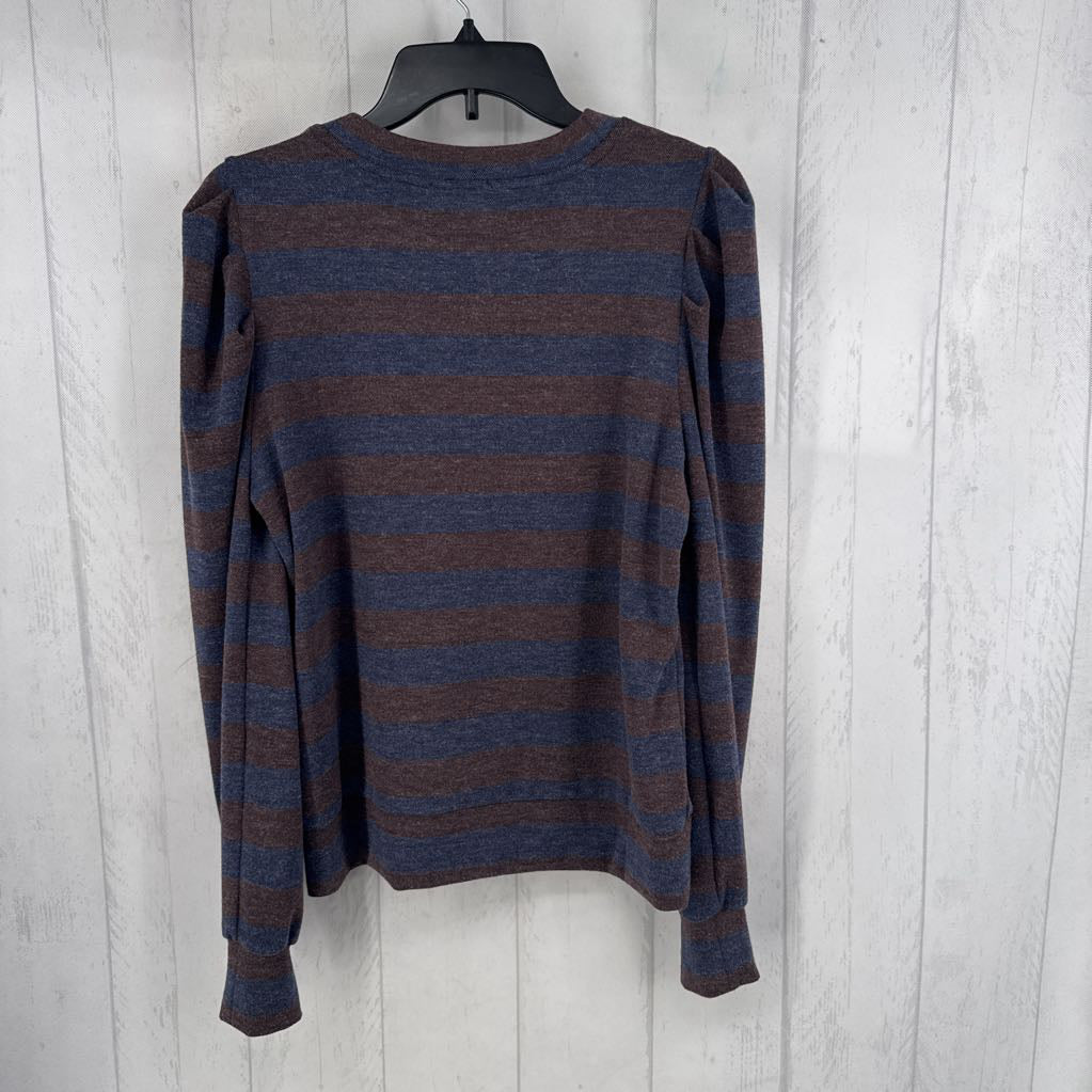 R88 M striped puff slv tee l/s