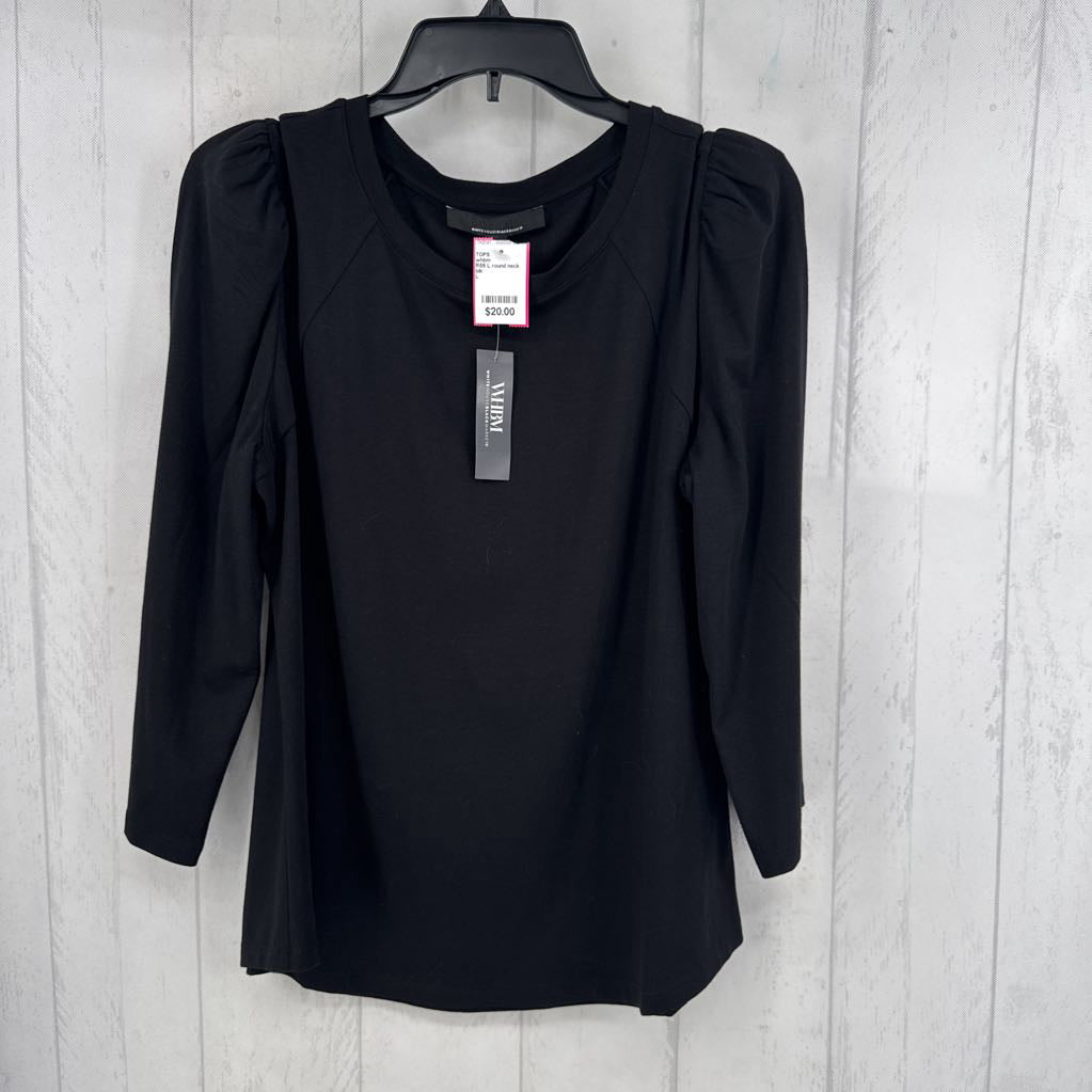 R55 L round neck 3/4 slv tee