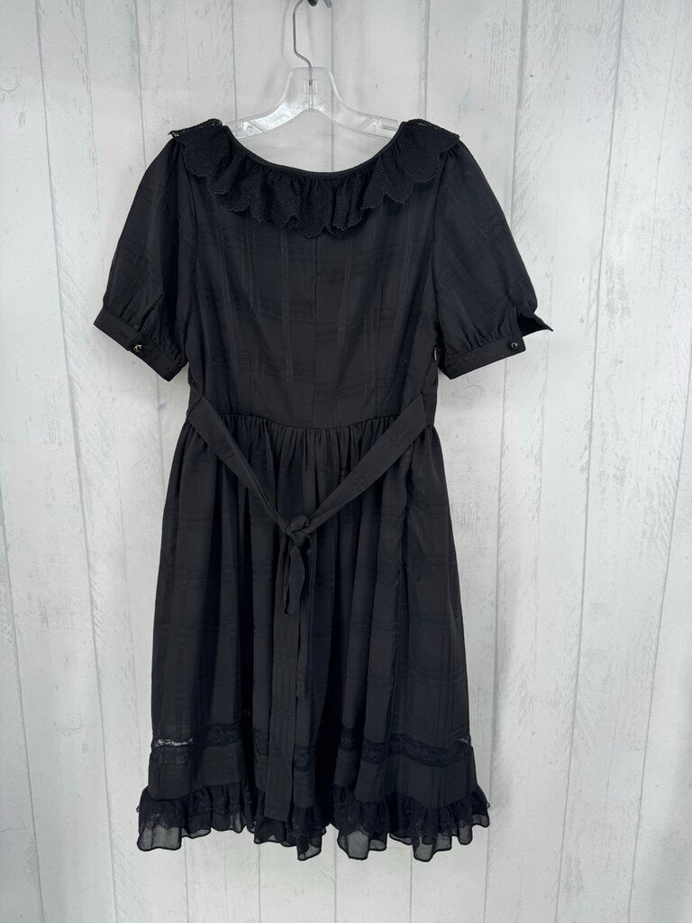 XL lace & bows cottagecore s/s dress