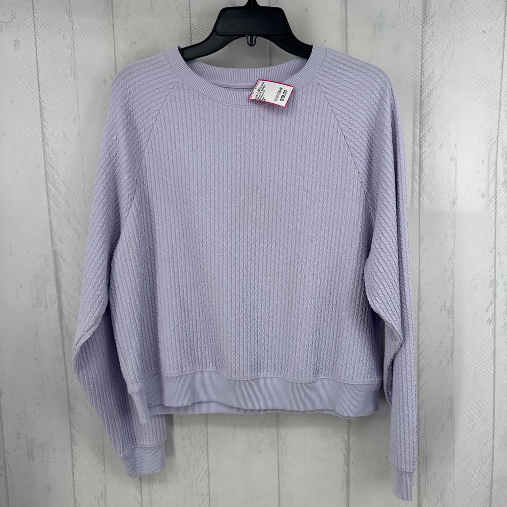 M textured crewneck sweatshirt