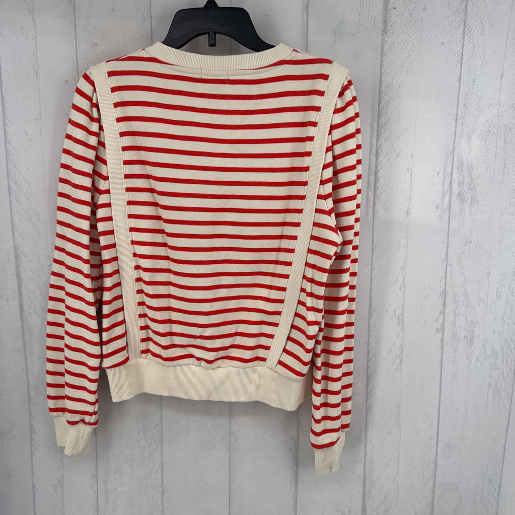 S striped crewneck sweatshirt
