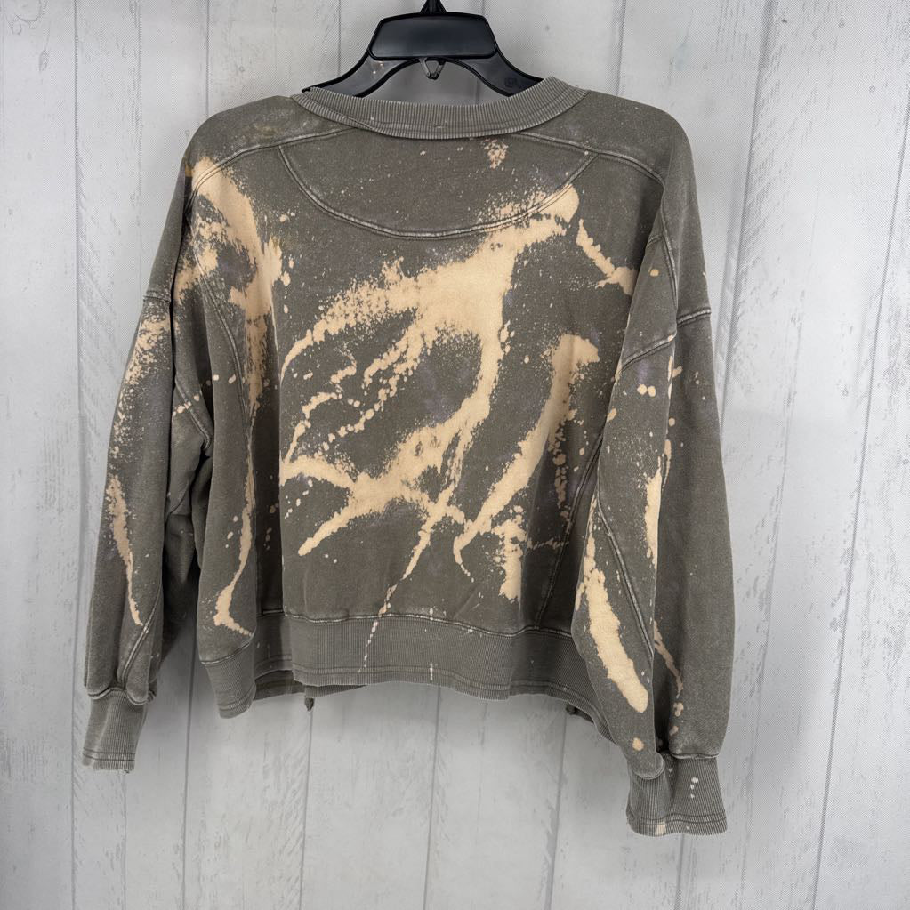 S tie-dye crewneck sweatshirt