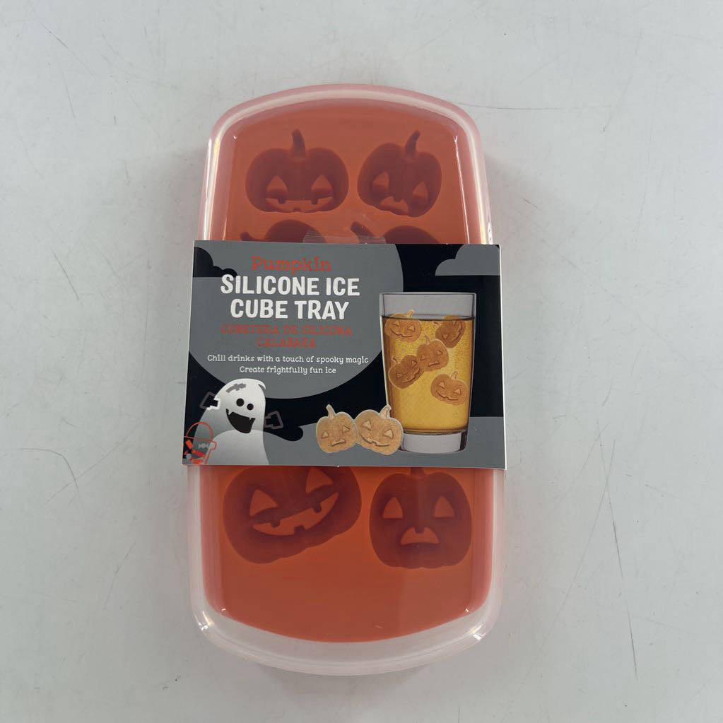 silicone ice cube tray-pumpkins