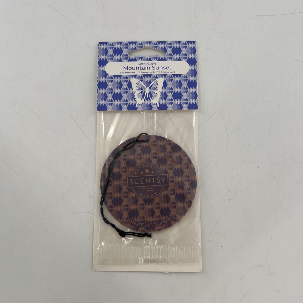 scentsy car air freshener -mountain sunset