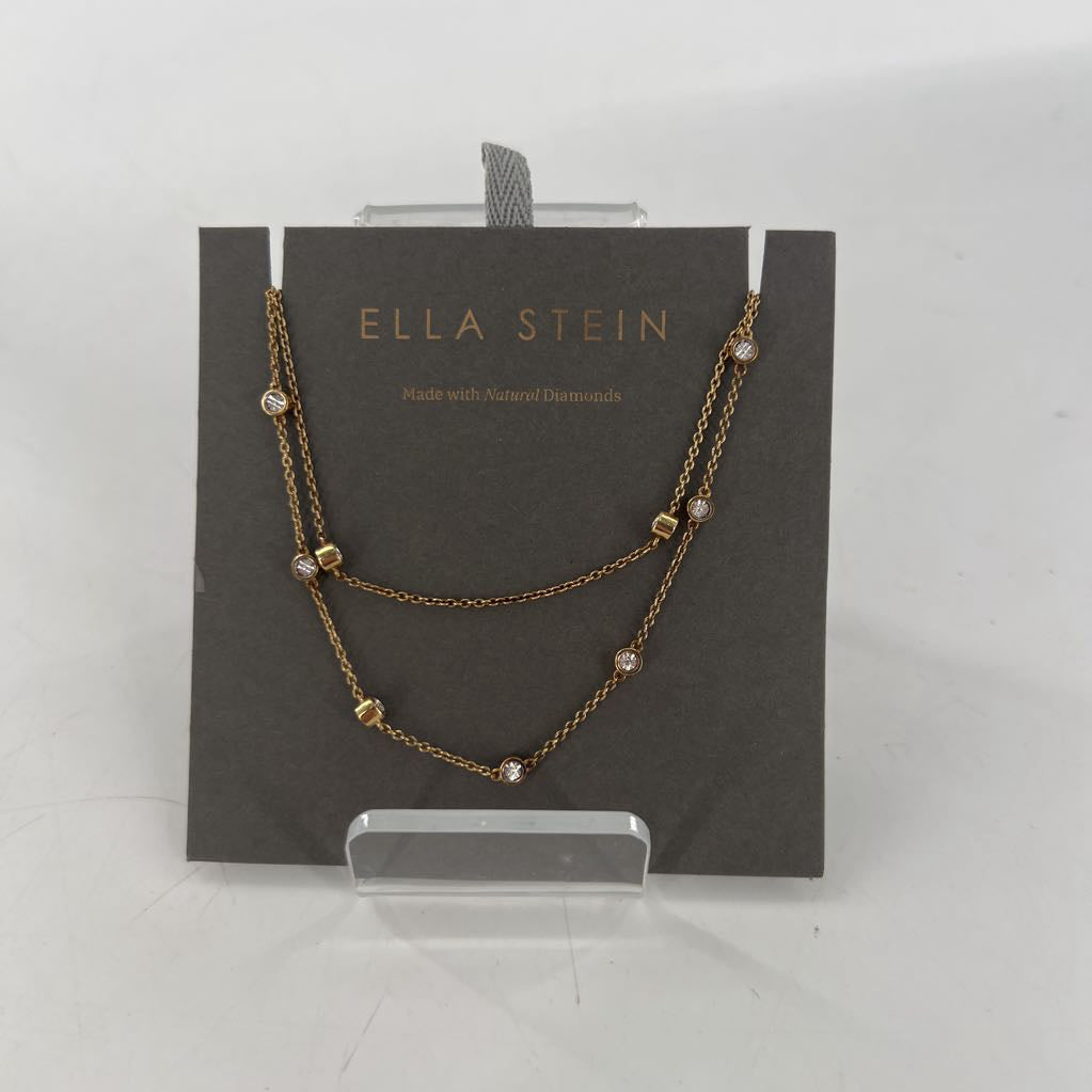 double strand natural diamond necklace