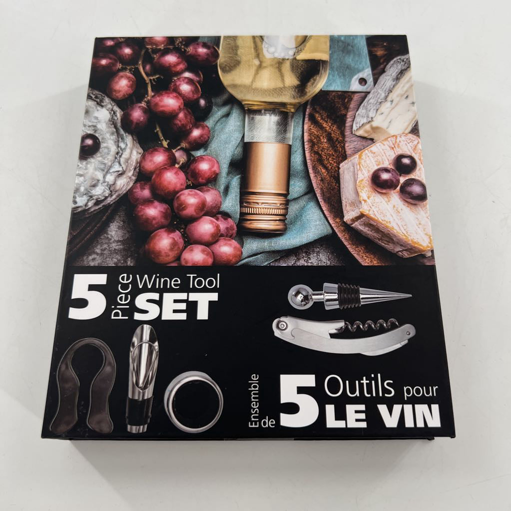 5pc wine tool set