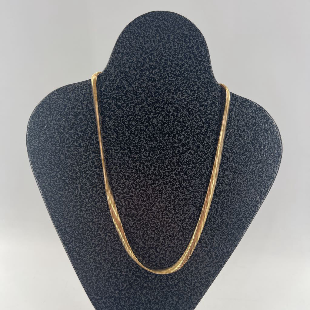 12" gold tone chain necklace