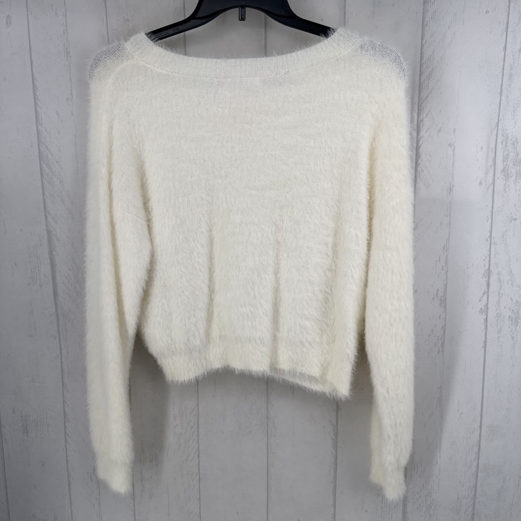 S faux fur sweater