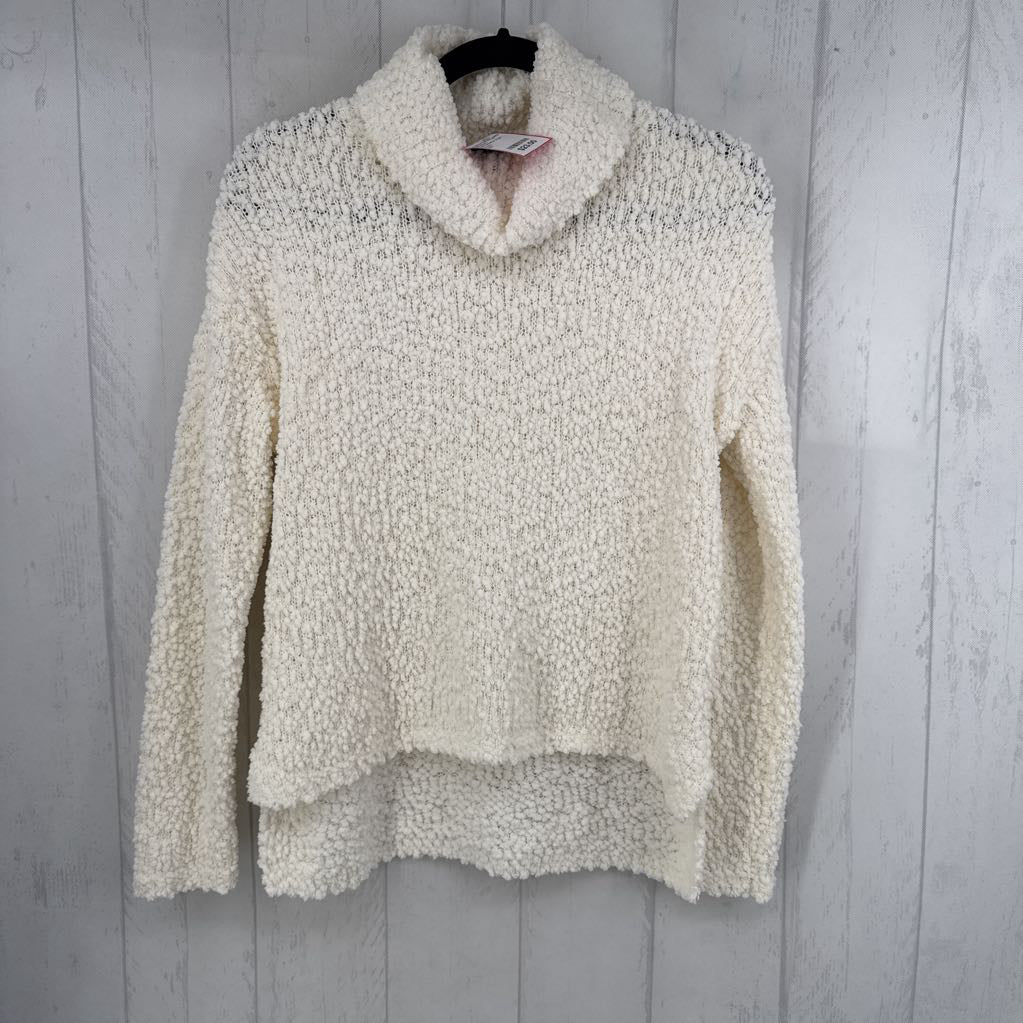 XS boucle cowl neck sweater