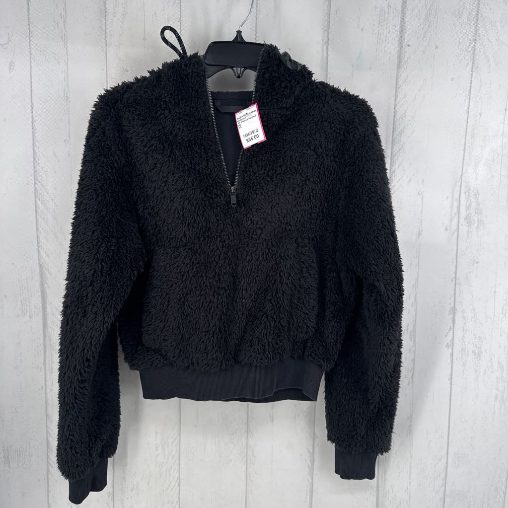 XS sherpa hooded pullover