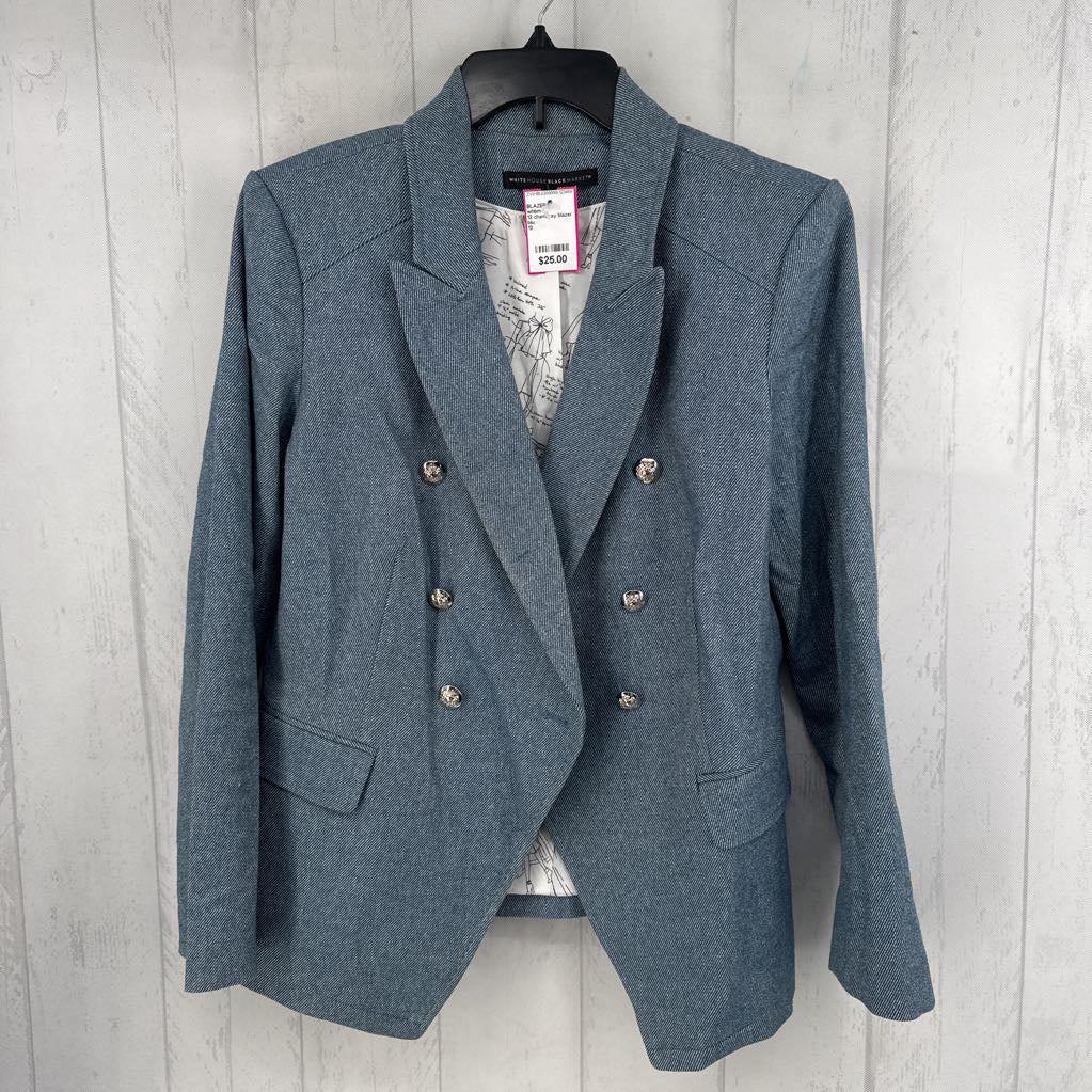 12 chambray blazer