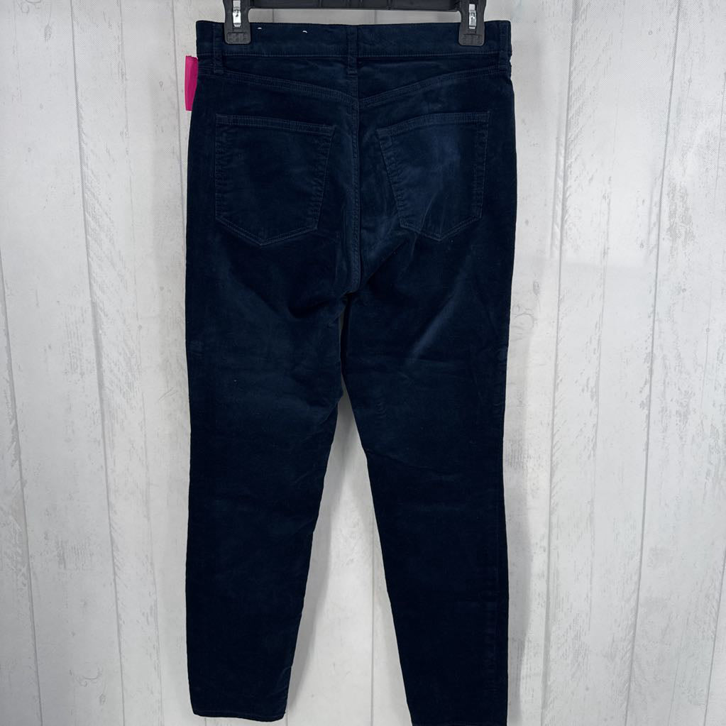 6 velour skinny pant
