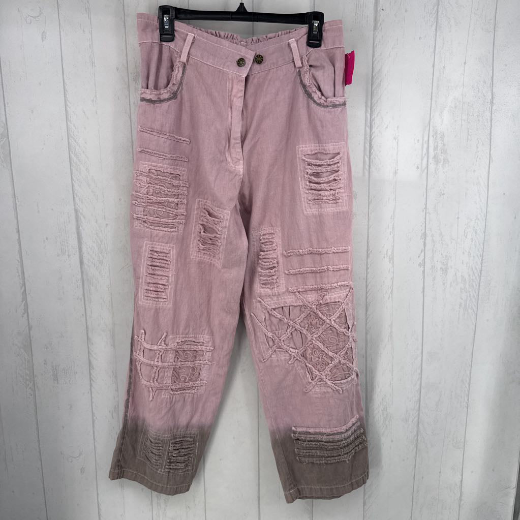 L distressed ombre pant