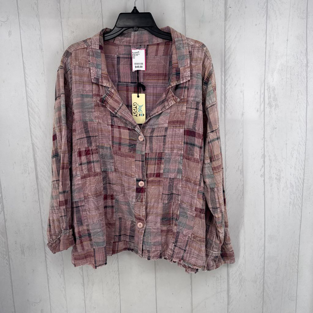 R135 O/S patchwork jacket