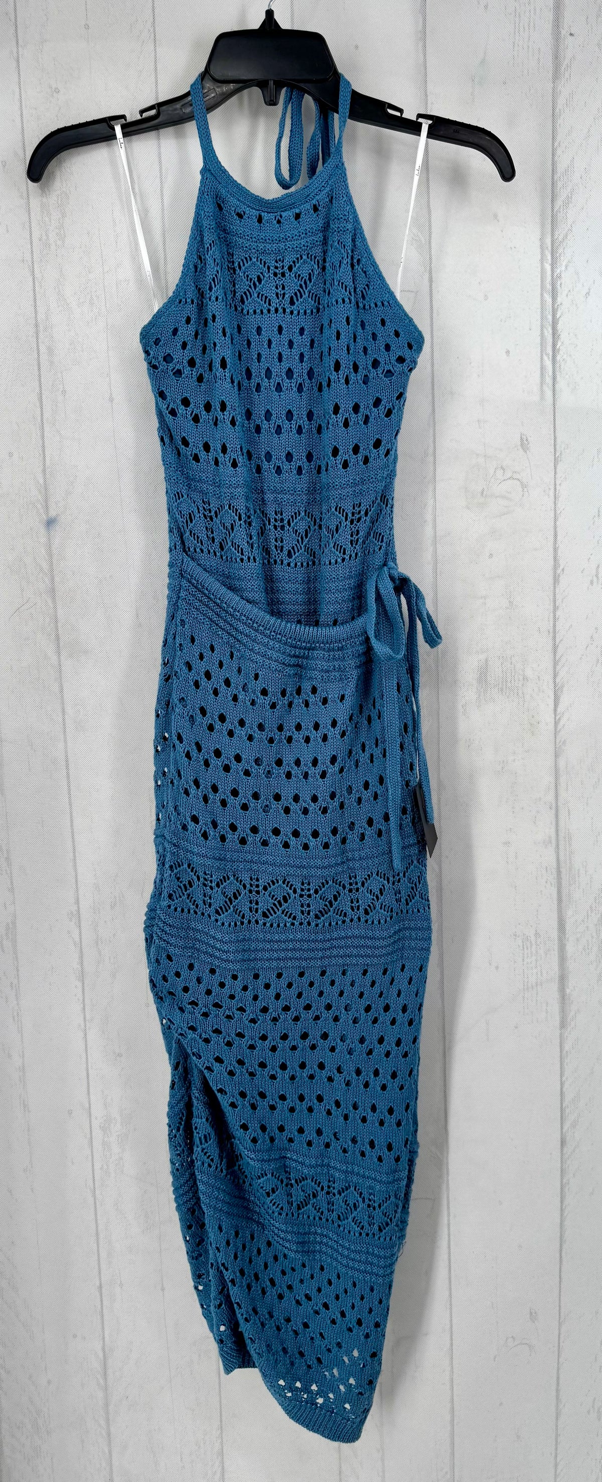 S crochet slvls wrap dress