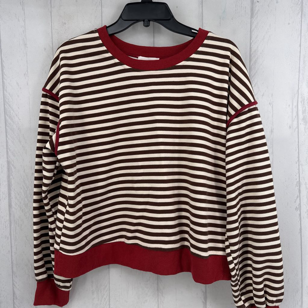 M striped sweatshirt