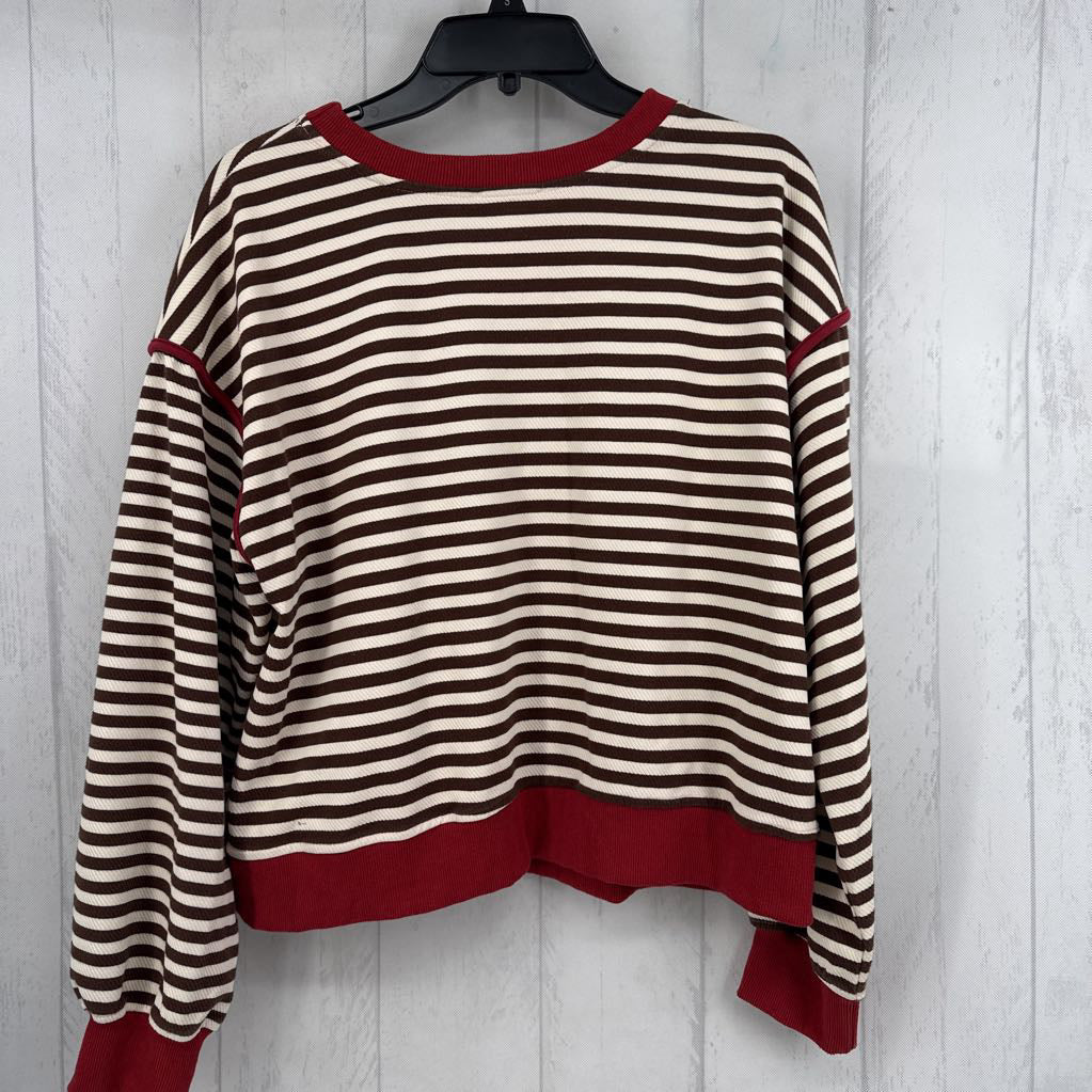 M striped sweatshirt