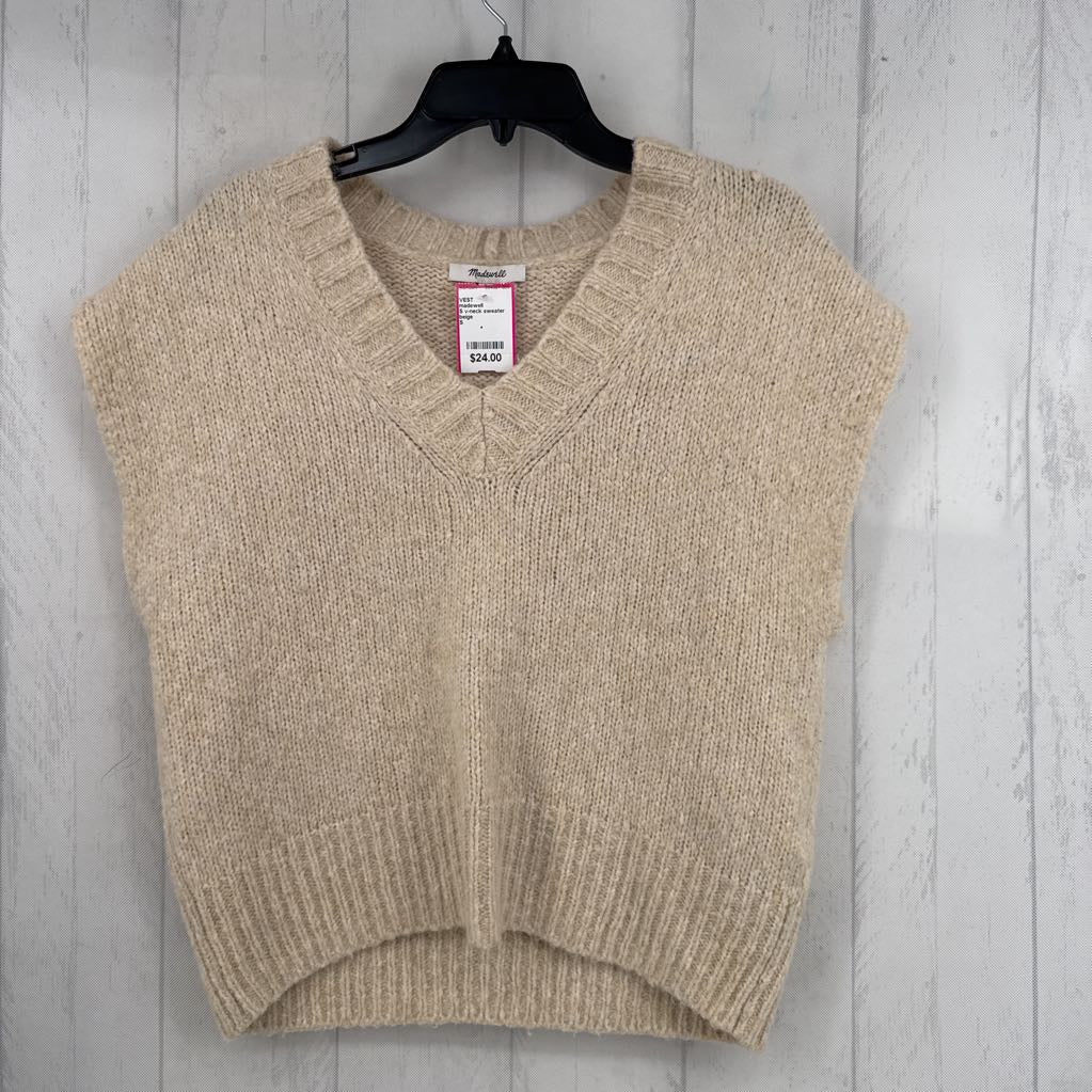 S v-neck sweater vest