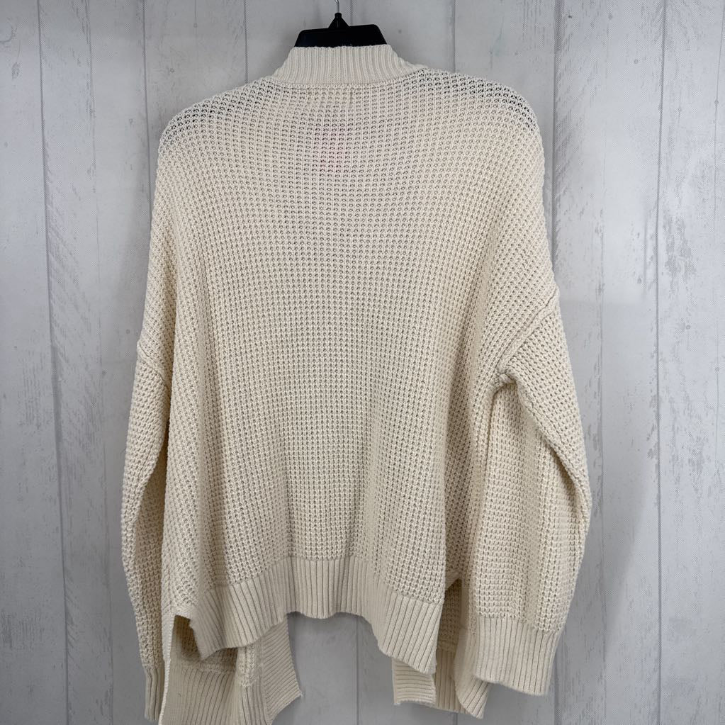 L crochet open front cardi