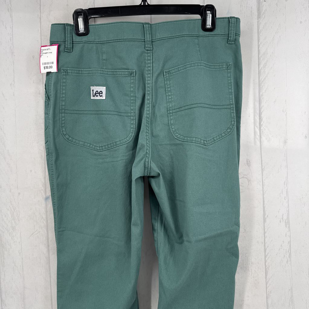 8 straight crop pant
