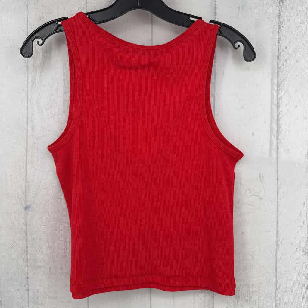 R29 L ribbed heart logo tank