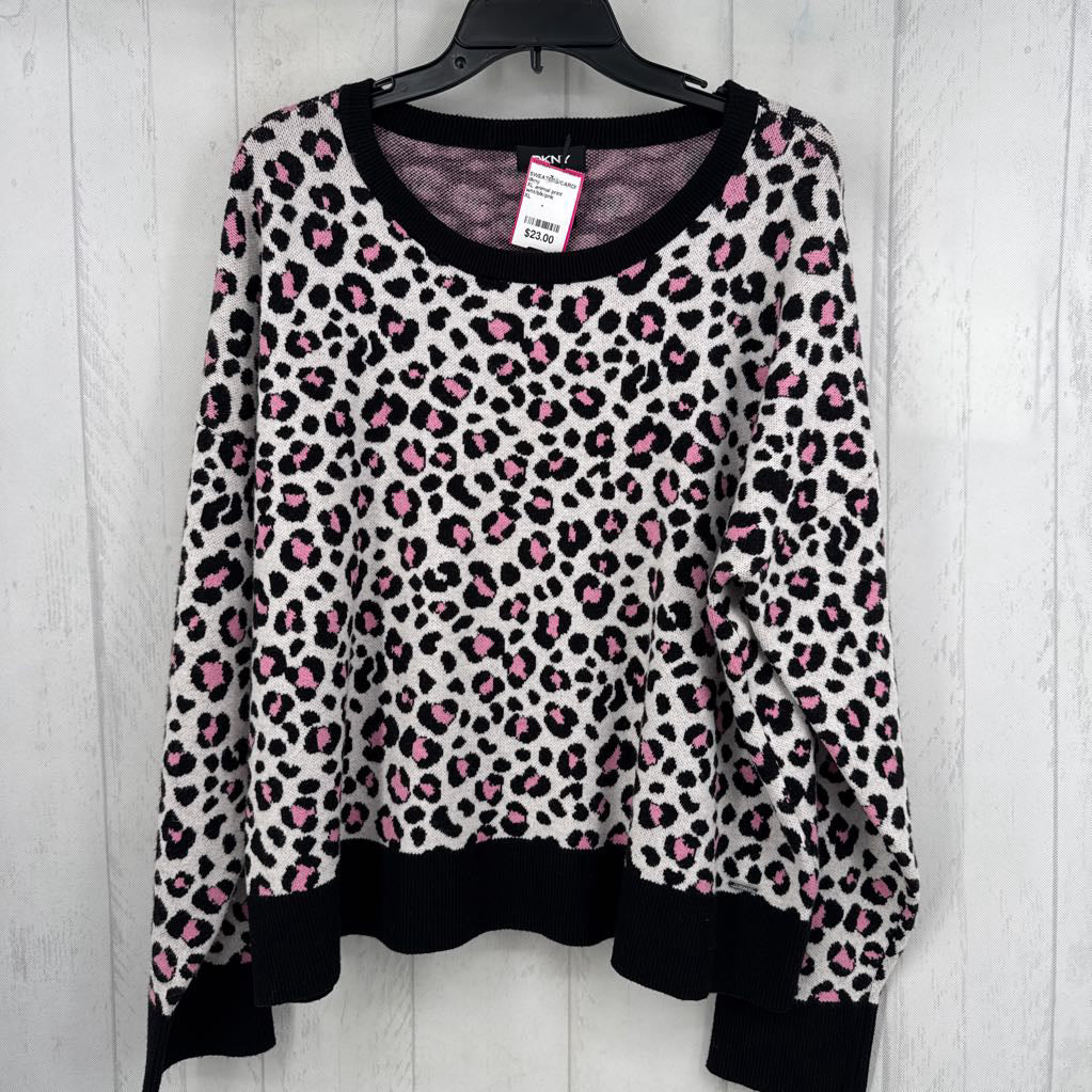 XL animal print sweater