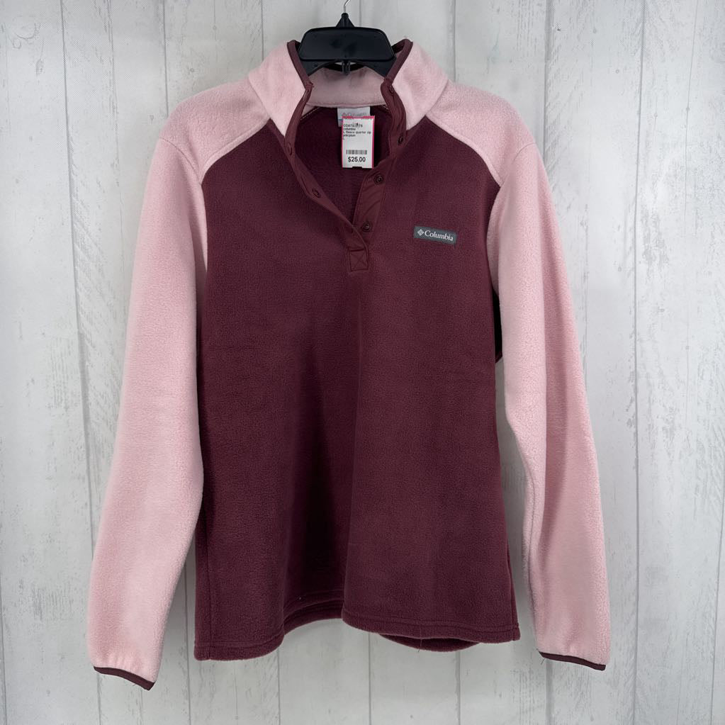 L fleece quarter zip pullover