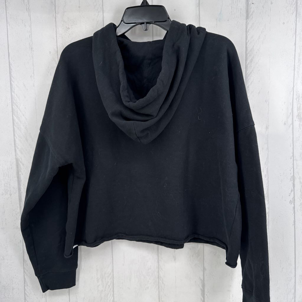 XL logo crop hoodie