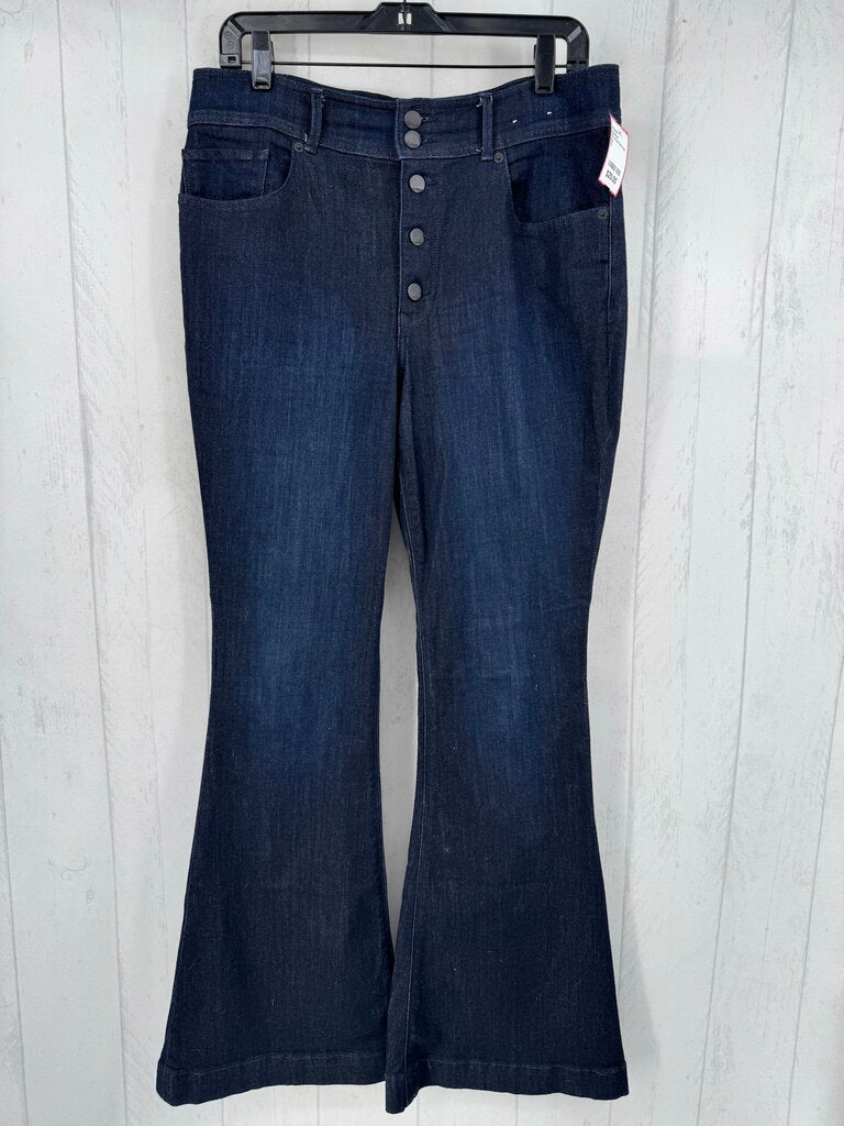 12 hi-rise flare leg jean