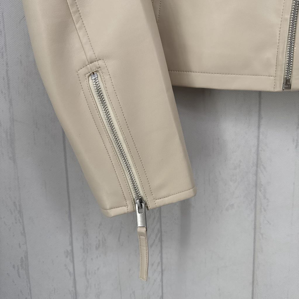 R99 S vegan leather moto jacket