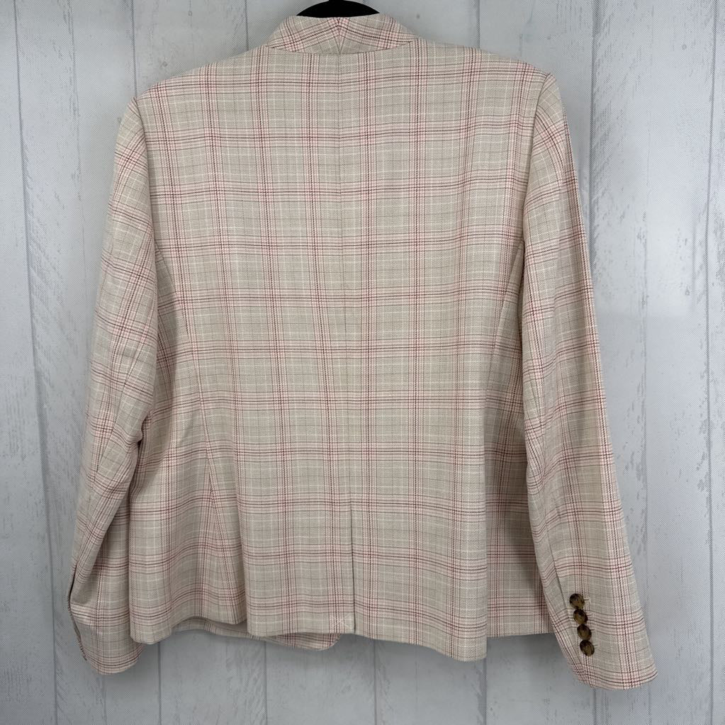 12p plaid blazer