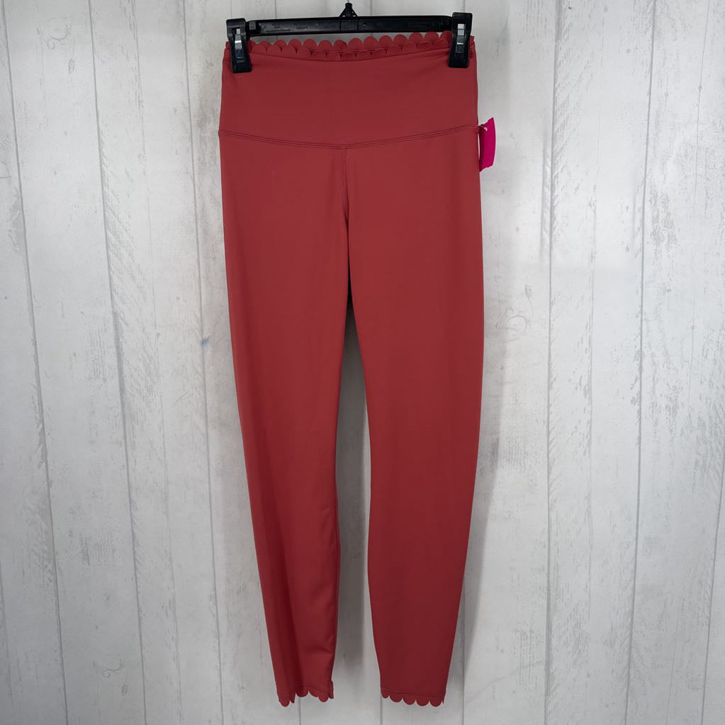 6 scalloped trim legging