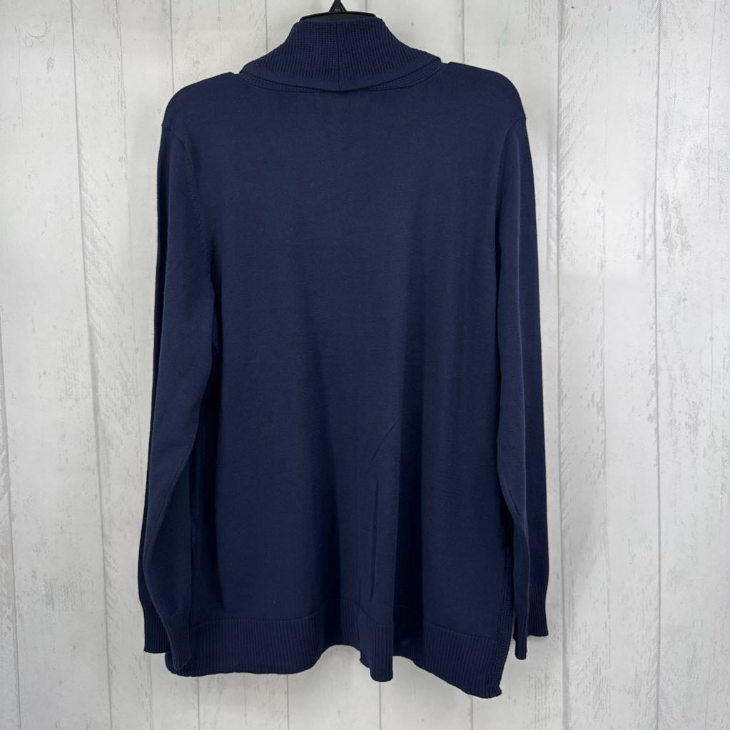 L open front cardi