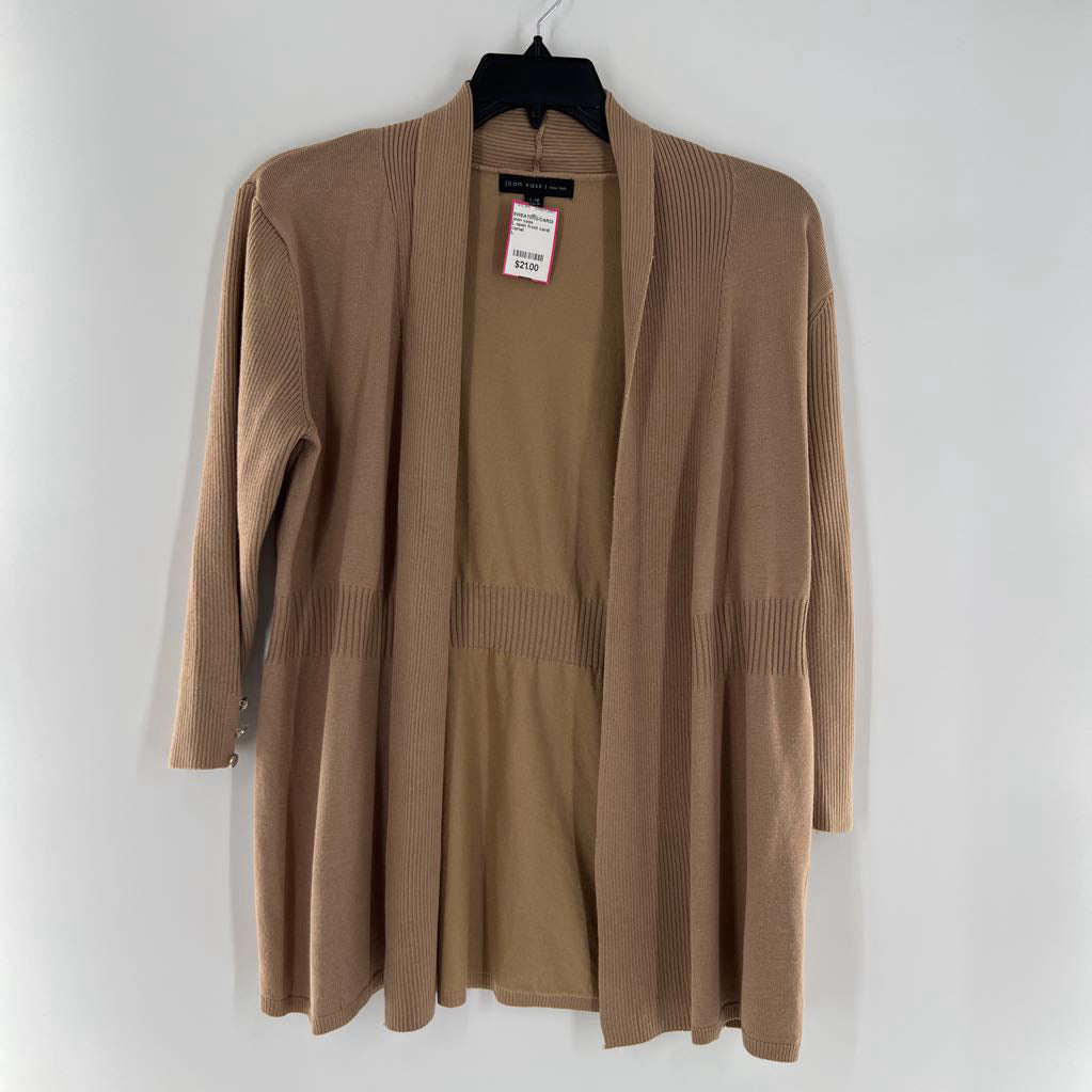 L open front cardi