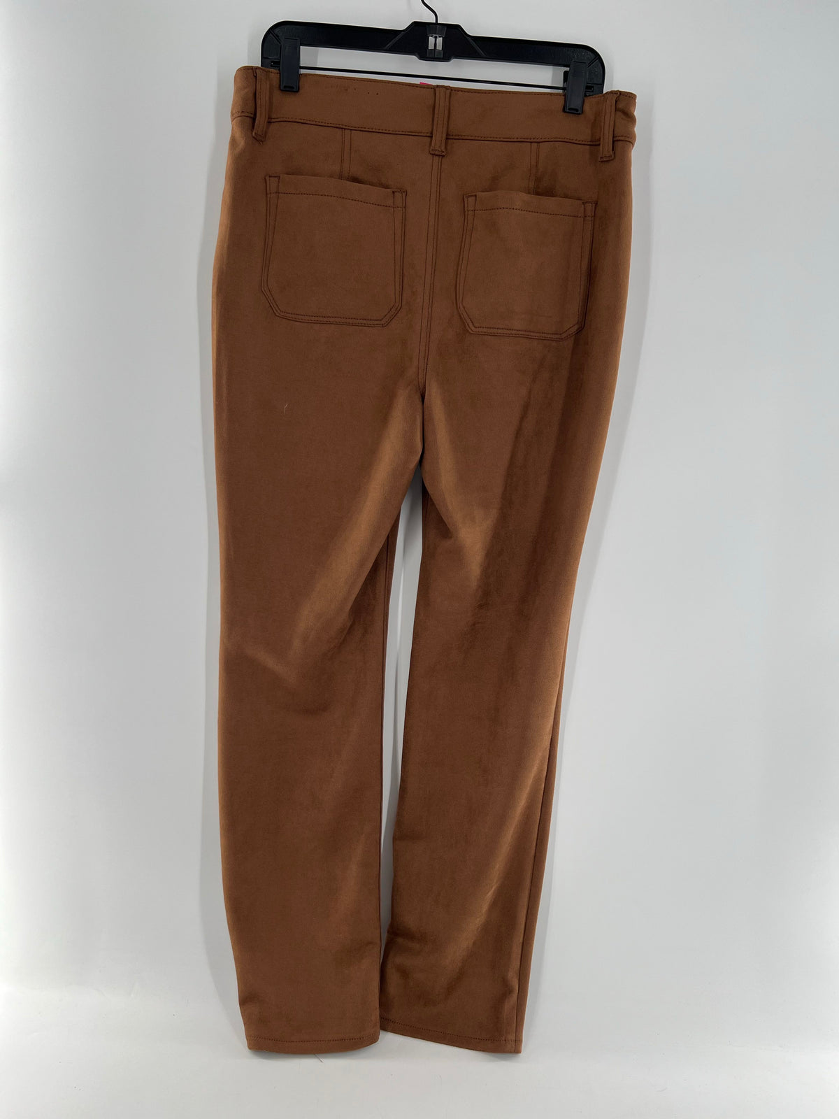 10 faux suede pull-on pant