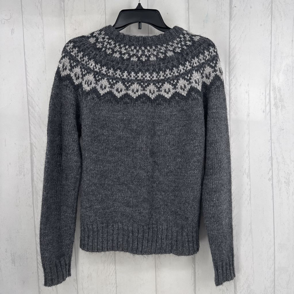L fair isle button down cardi