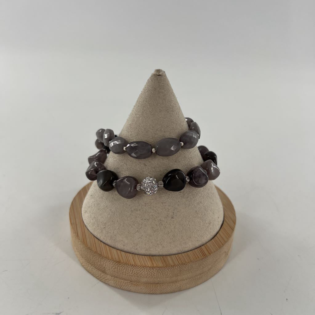 beaded stretch bracelet set