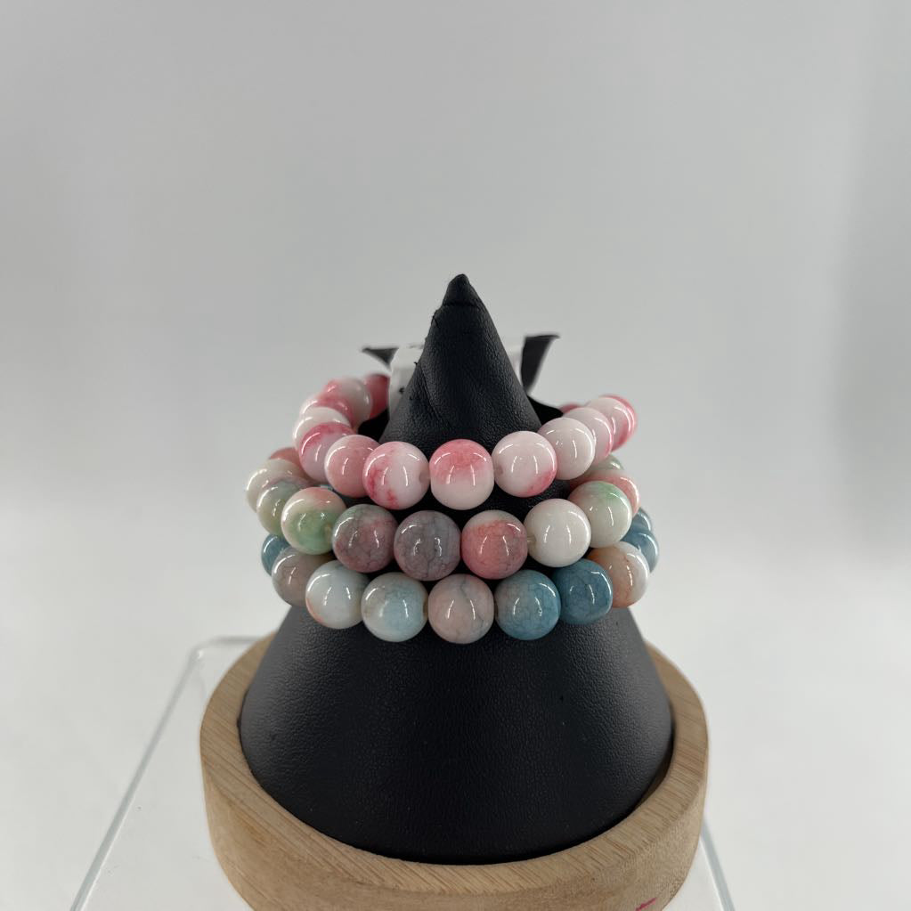 beaded stretch bracelet set
